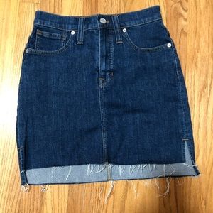 Madewell denim skirt